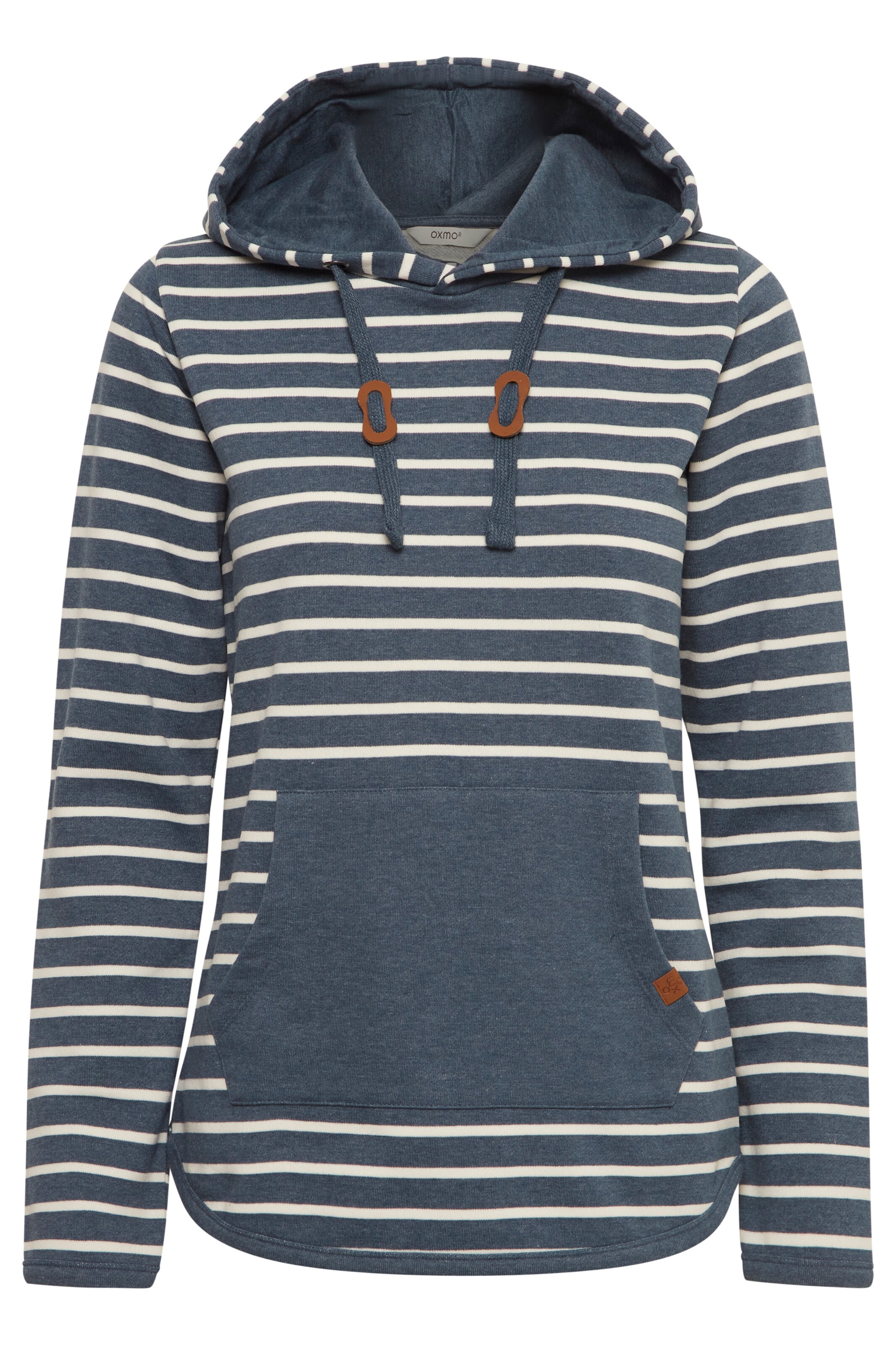 Oxmo Sweatshirt 'CARINA' in ecru / braun / grau / dunkelgrau, Produktansicht