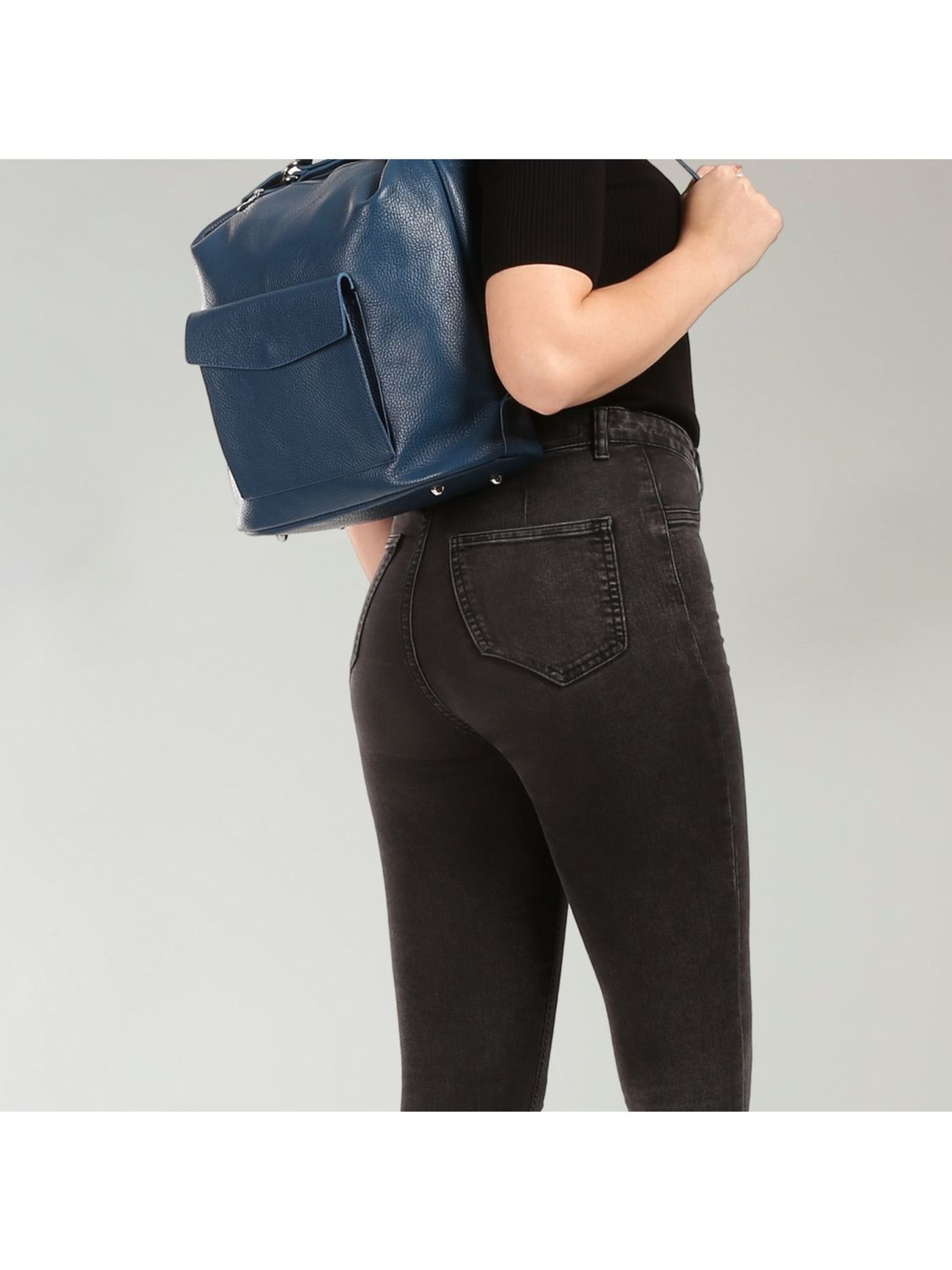 Florence Schoudertas in Blauw