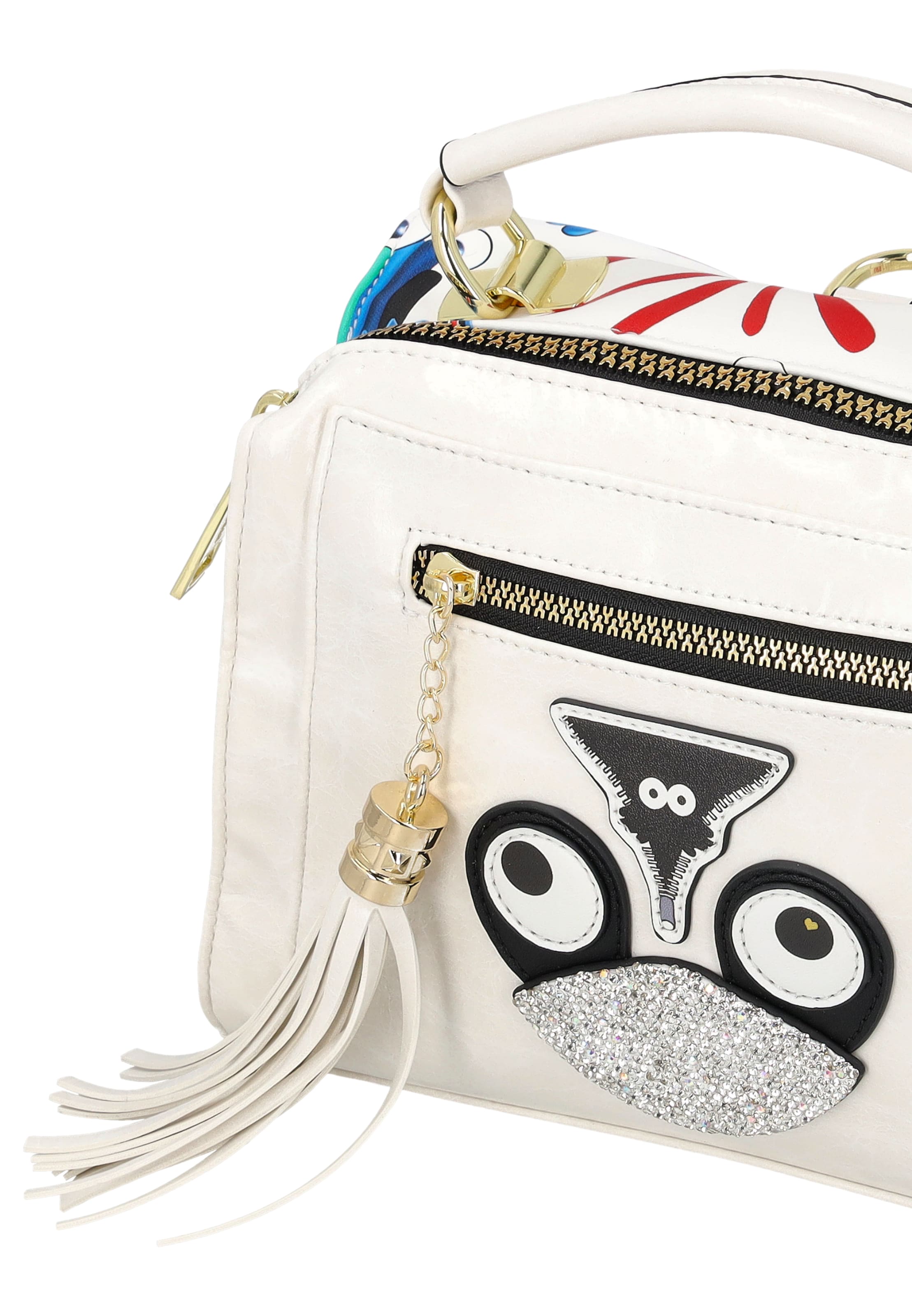 myMo Pop - Bolso de hombro 'Pop Eyetheme' en blanco
