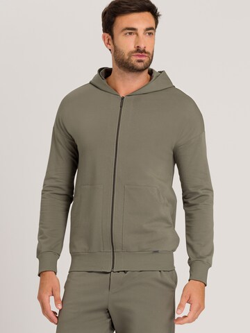 Hanro Sweat jacket in Green: front