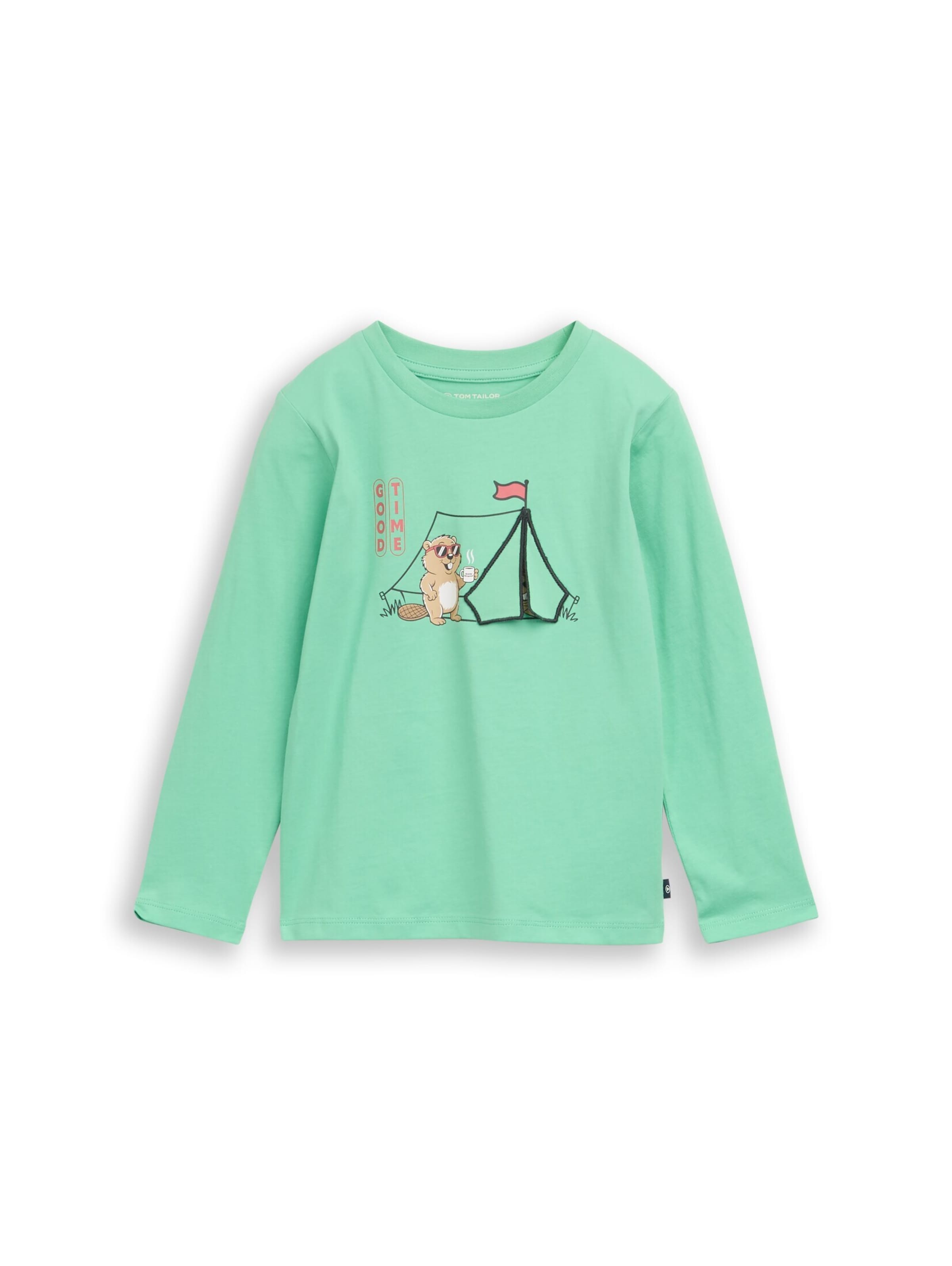 TOM TAILOR Shirt in Groen: voorkant