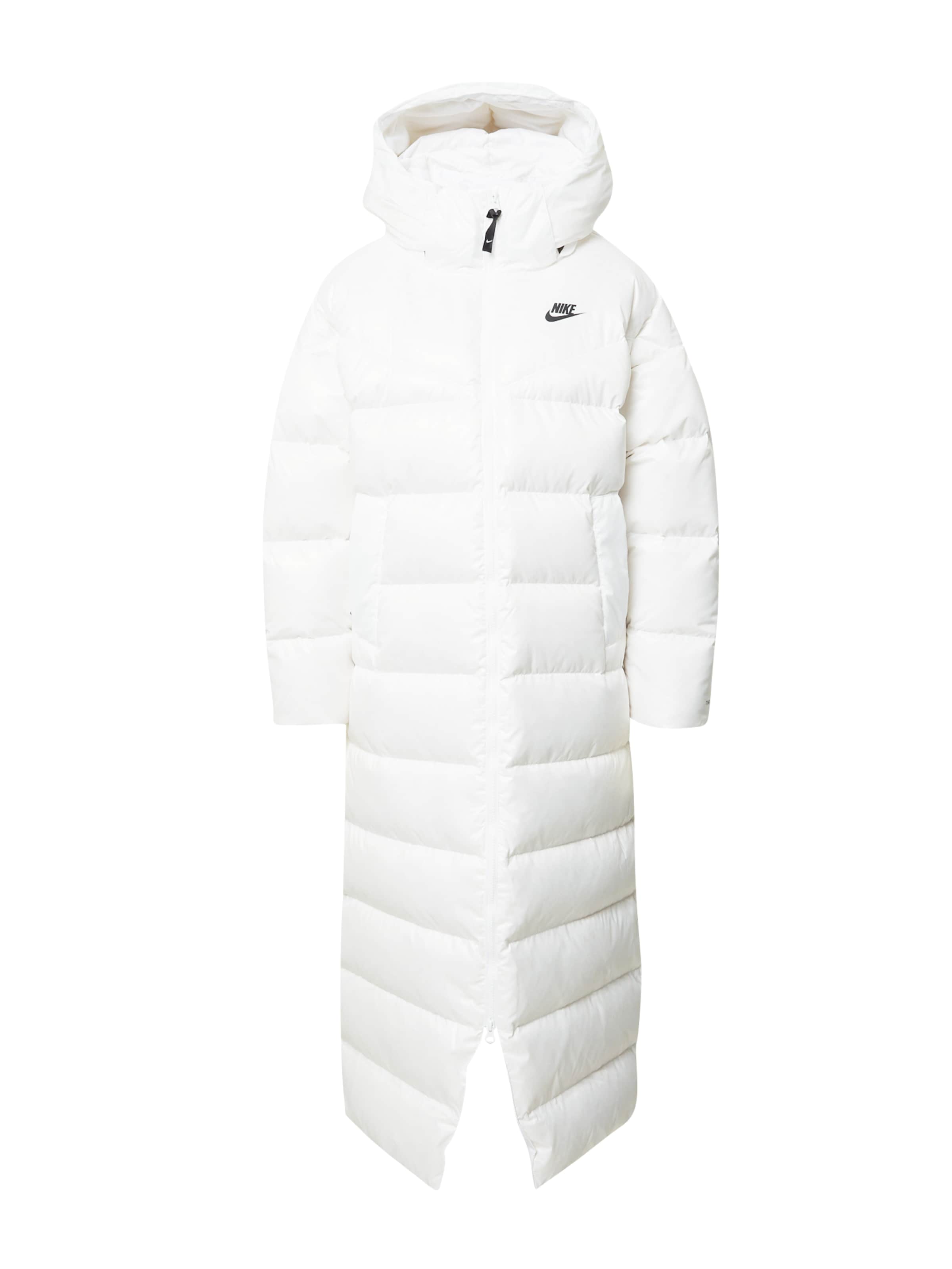 long white nike coat