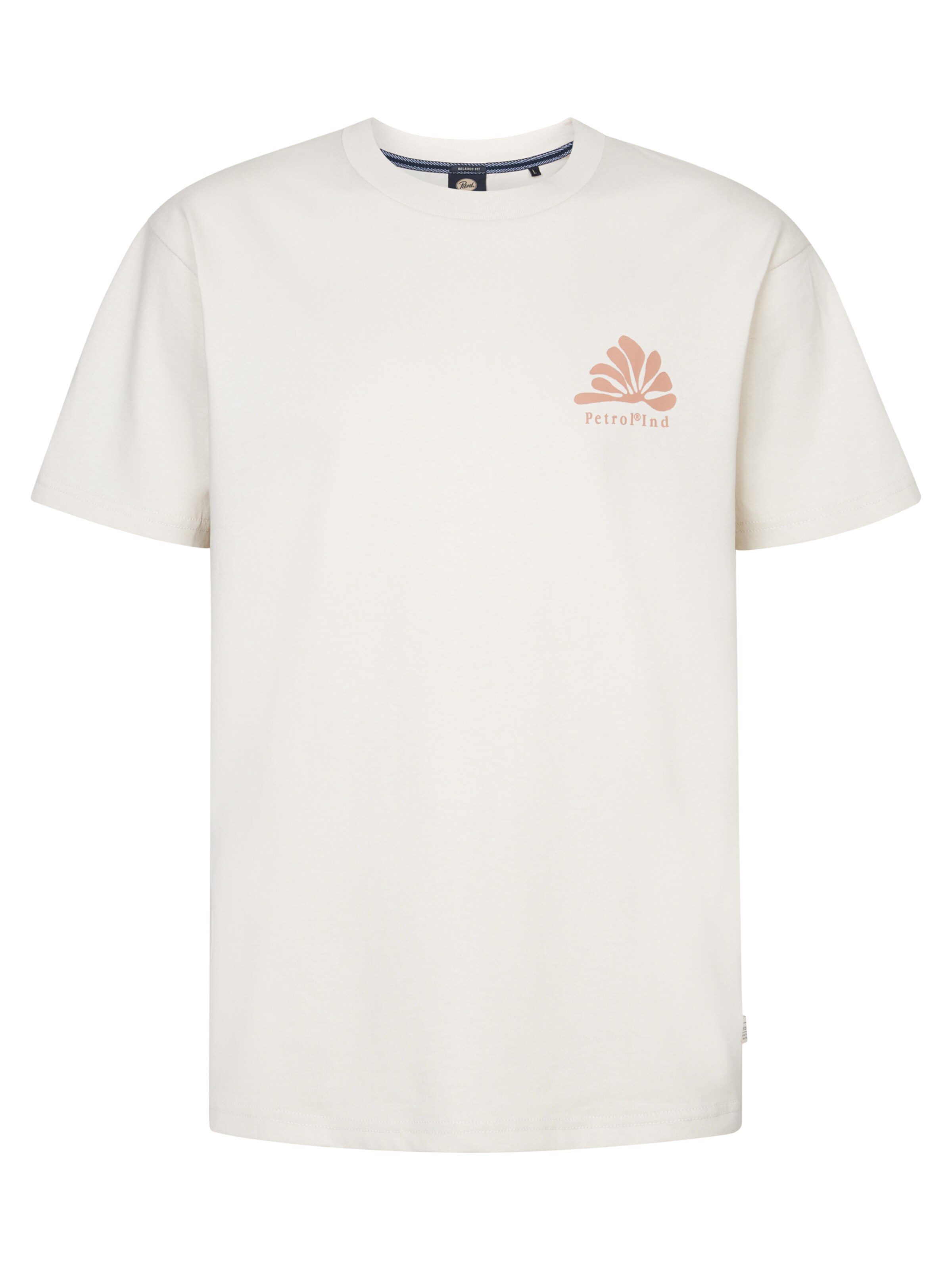 Petrol Industries Μπλουζάκι 'Conchfront' σε λευκό: μπροστά