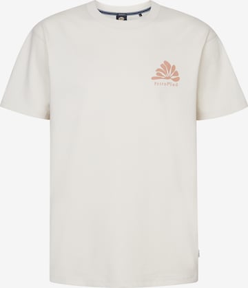 Petrol Industries Μπλουζάκι 'Conchfront' σε λευκό: μπροστά