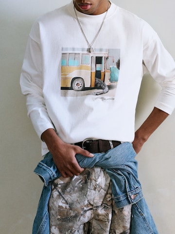 Pull&Bear Shirt in Weiß