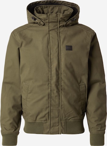 Vintage Industries Välikausitakki 'Hudson' värissä vihreä: etupuoli