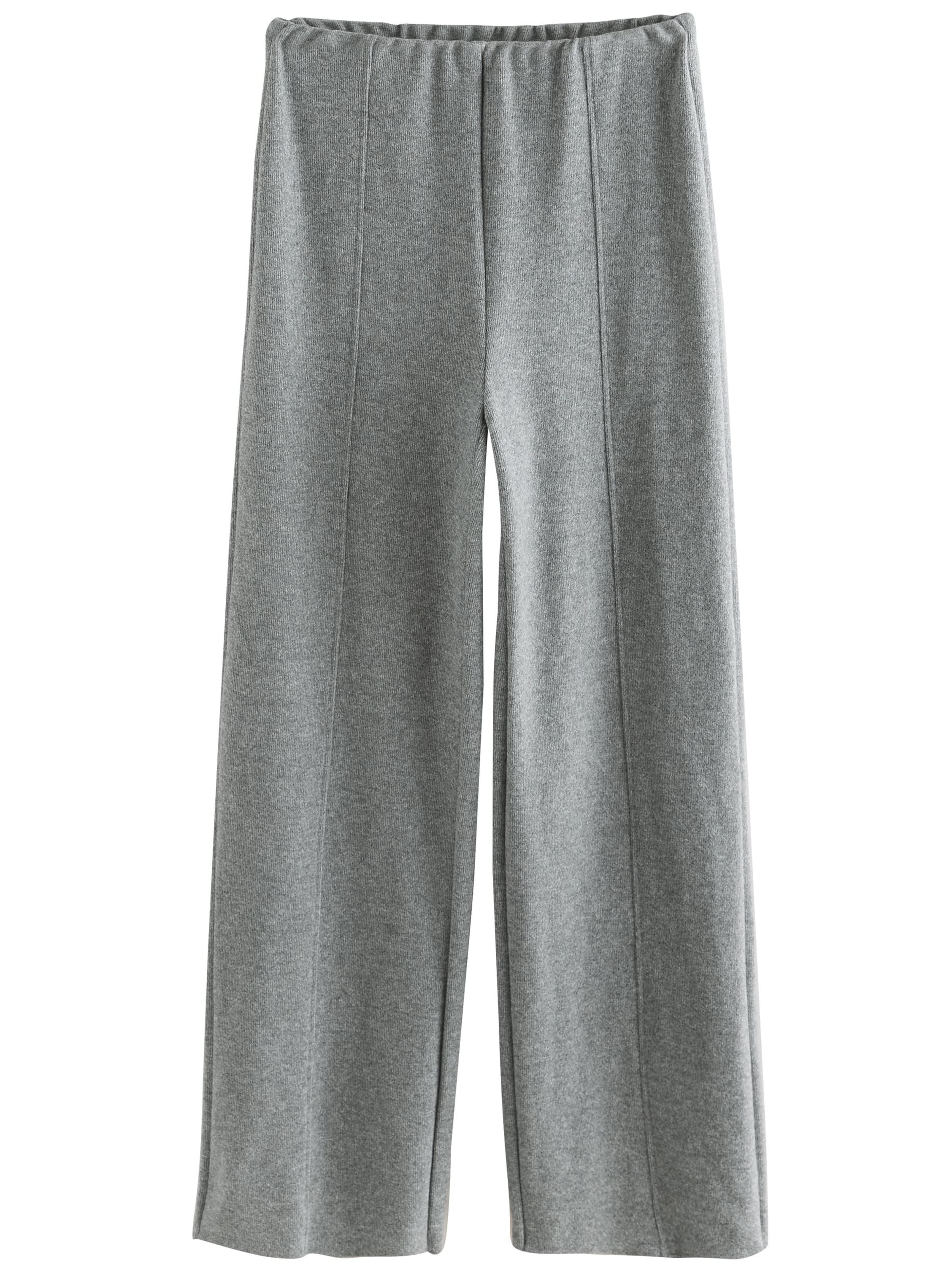 Next Wide leg Trousers in Grey: front