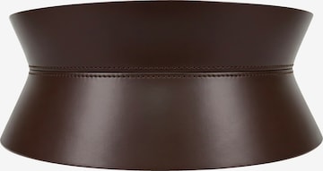 Haute Cuir Belt 'Rounded Hourglass Corset Belt' in Brown: front