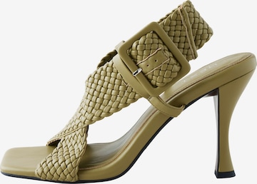 Next - Sandália 'Forever Comfort' em verde: frente