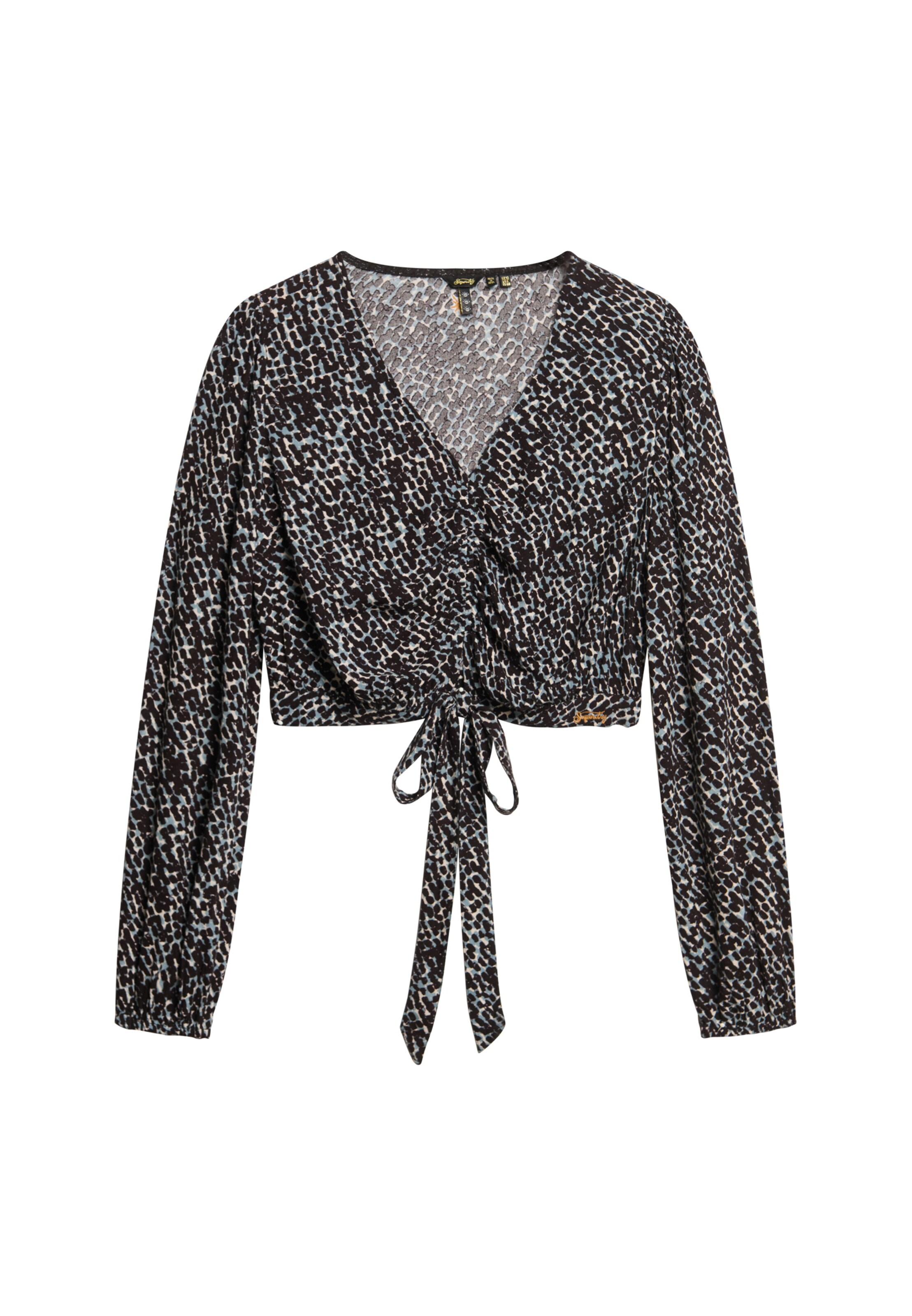 Chemisier Superdry en noir : devant