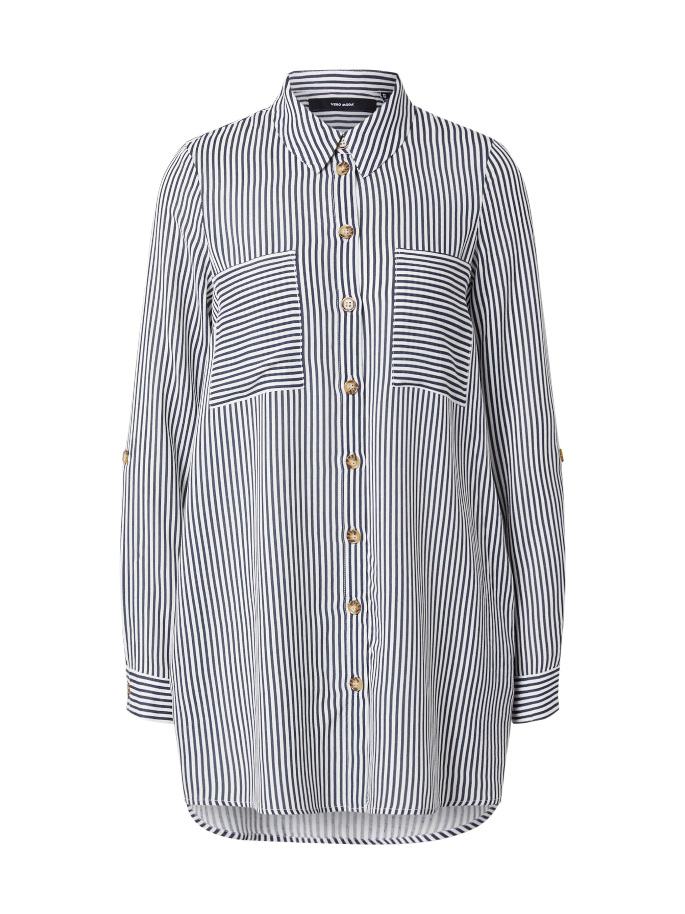 Donna SlyM5 VERO MODA Camicia da donna Bumpy in Bianco, Blu Colomba Donna SlyM5 VERO MODA Camicia da donna Bumpy in Bianco, Blu Colomba