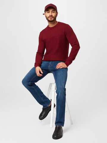 TOM TAILOR Sweater in Red