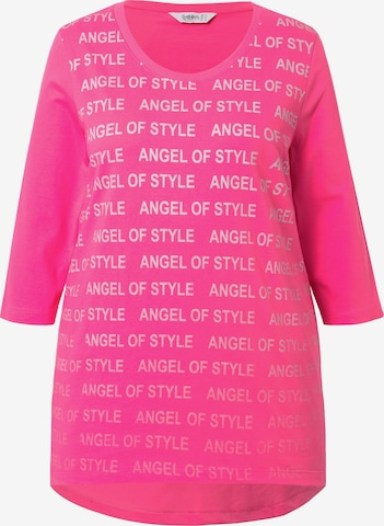 T-shirt Angel of Style en rose : devant