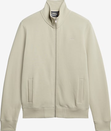 Veste de survêtement 'Essential' Superdry en beige : devant