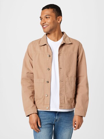 JUST JUNKIES Between-Season Jacket 'Bob' in Beige: front