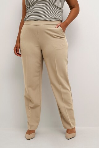 KAFFE CURVE Regular Pantalon 'Sakira' in Beige: voorkant