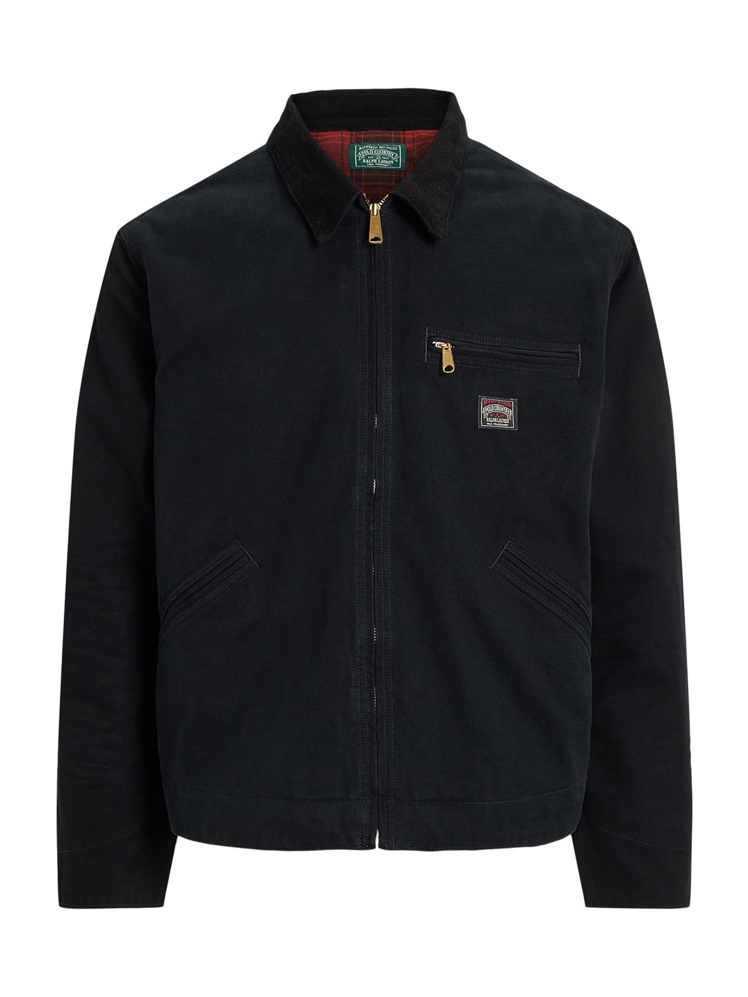 Polo Ralph Lauren Φθινοπωρινό και ανοιξιάτικο μπουφάν σε μαύρο: μπροστά