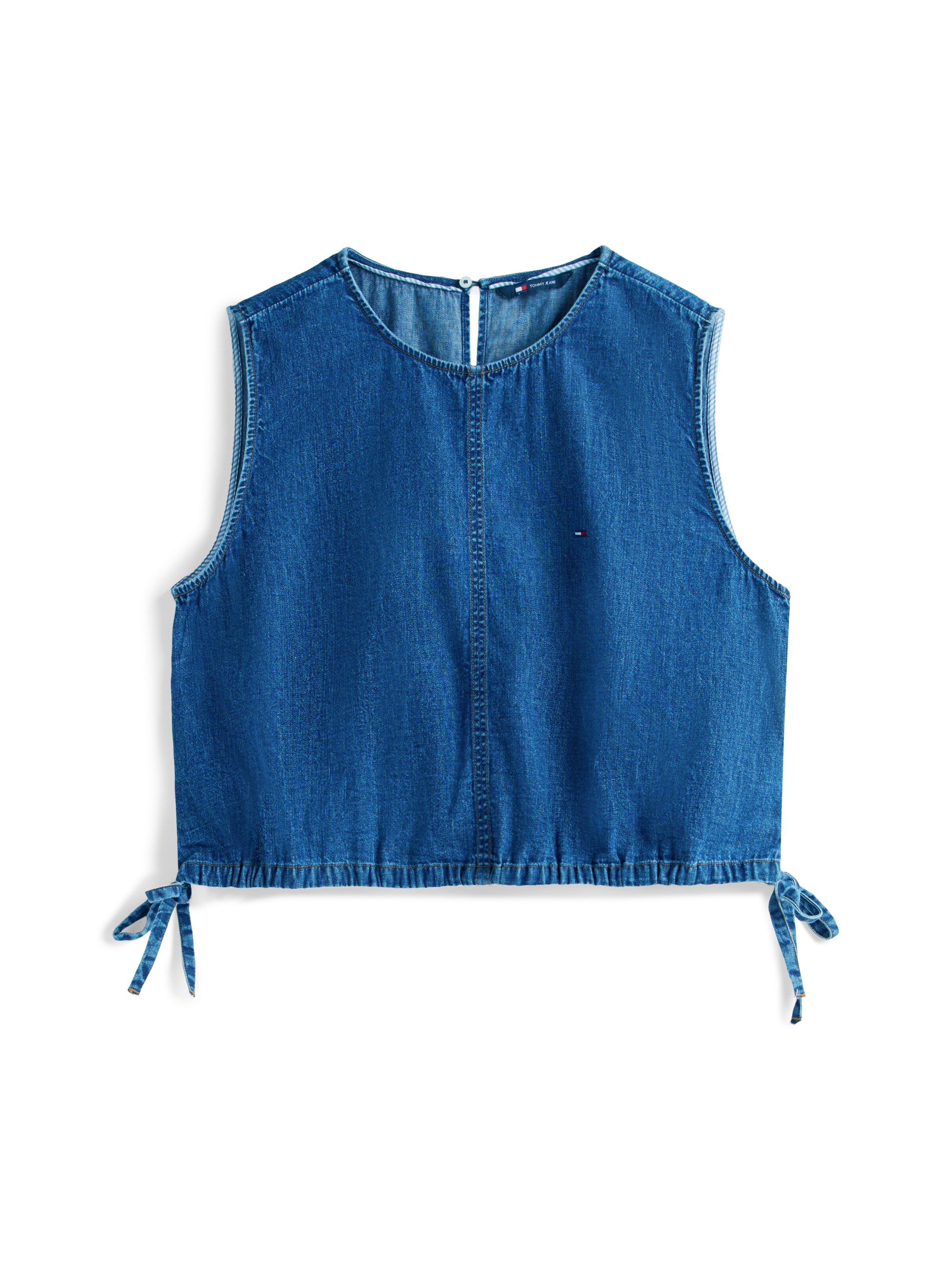 Tommy Jeans Top in Blauw: voorkant