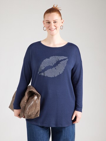 ONLY Carmakoma T-shirt 'CARMALBA' i blå: framsida