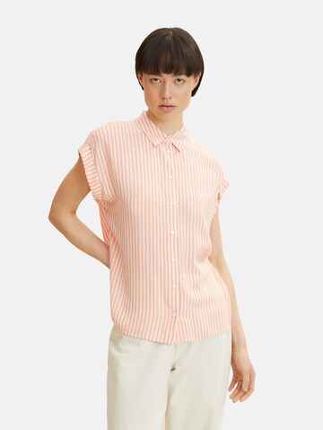 TOM TAILOR Blouse in Orange: front