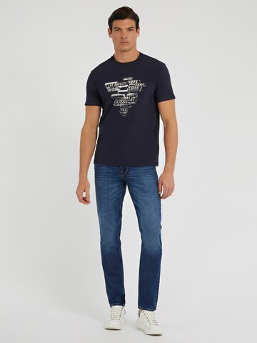 GUESS T-Shirt in Blau