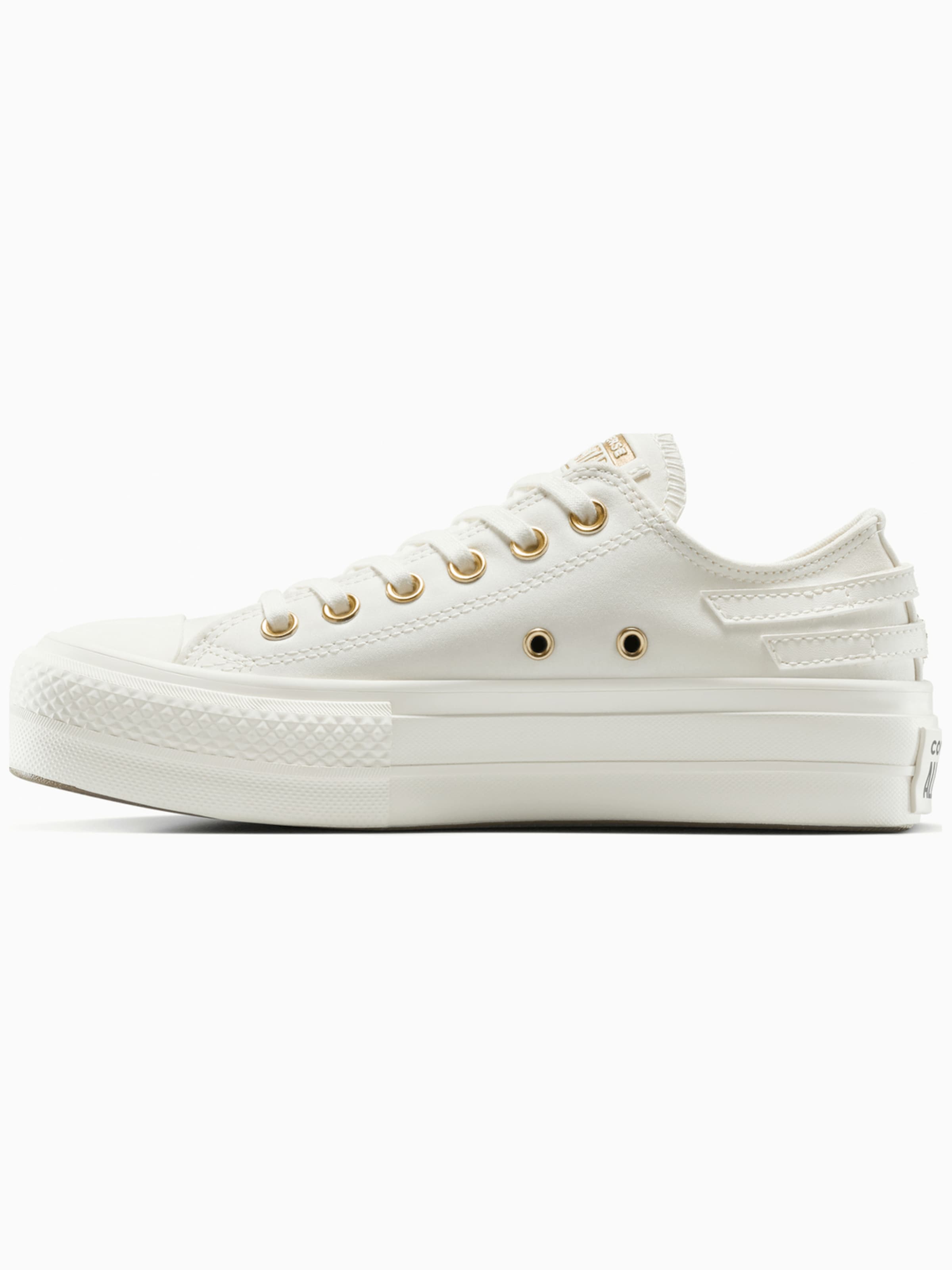 CONVERSE Zapatillas deportivas bajas 'Converse Chuck Taylor All Star Lift Platform Buckle' en 38 en blanco, Vista del producto
