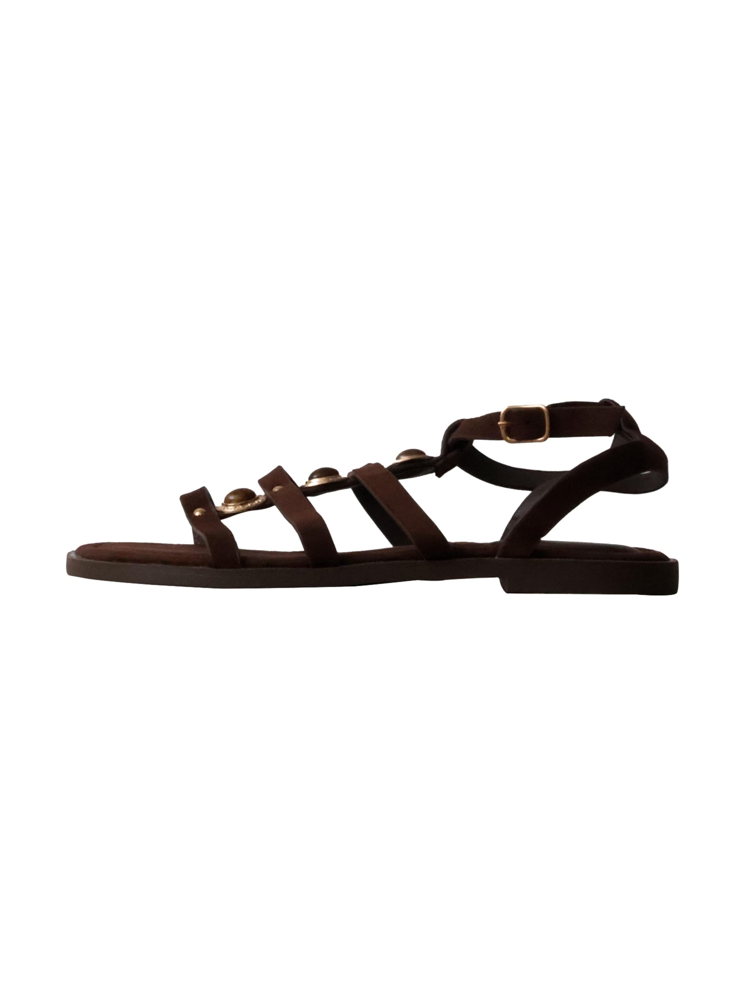 Super Mode - Sandalias 'Flache Riemchensandalen von Joalice' en marrón: frente