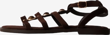 Super Mode - Sandalias 'Flache Riemchensandalen von Joalice' en marrón: frente