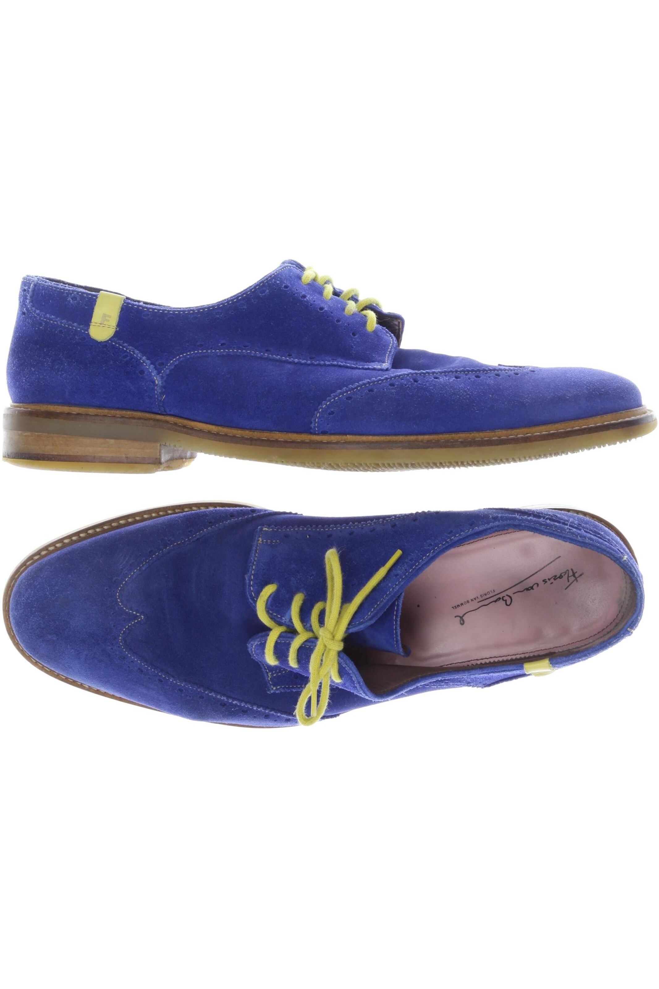 Floris van Bommel Flats & Loafers in 45 in Blue: front