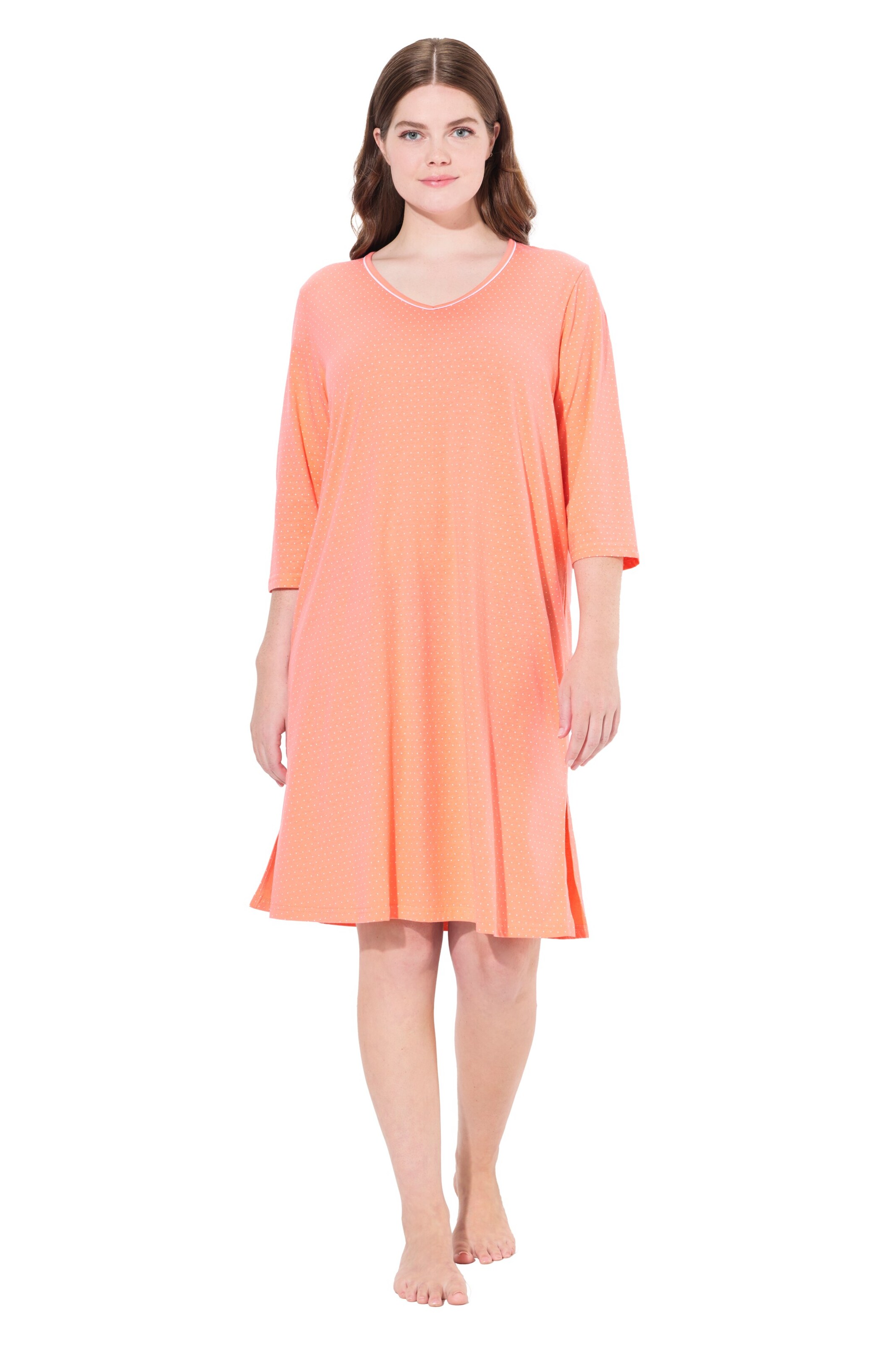 Ulla Popken Nachthemd in Orange: Vorderseite