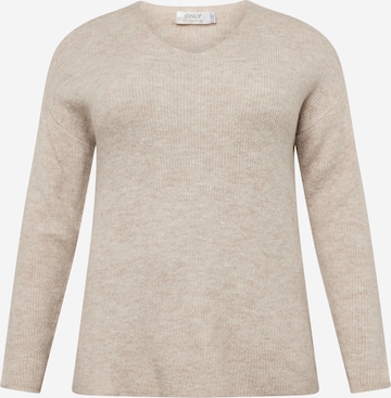 ONLY Curve Sweater 'CAMILLA' in Grey: front