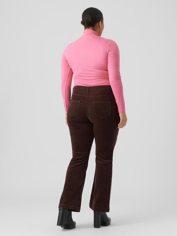 évasé Pantalon 'PEACHY' Vero Moda Curve en marron