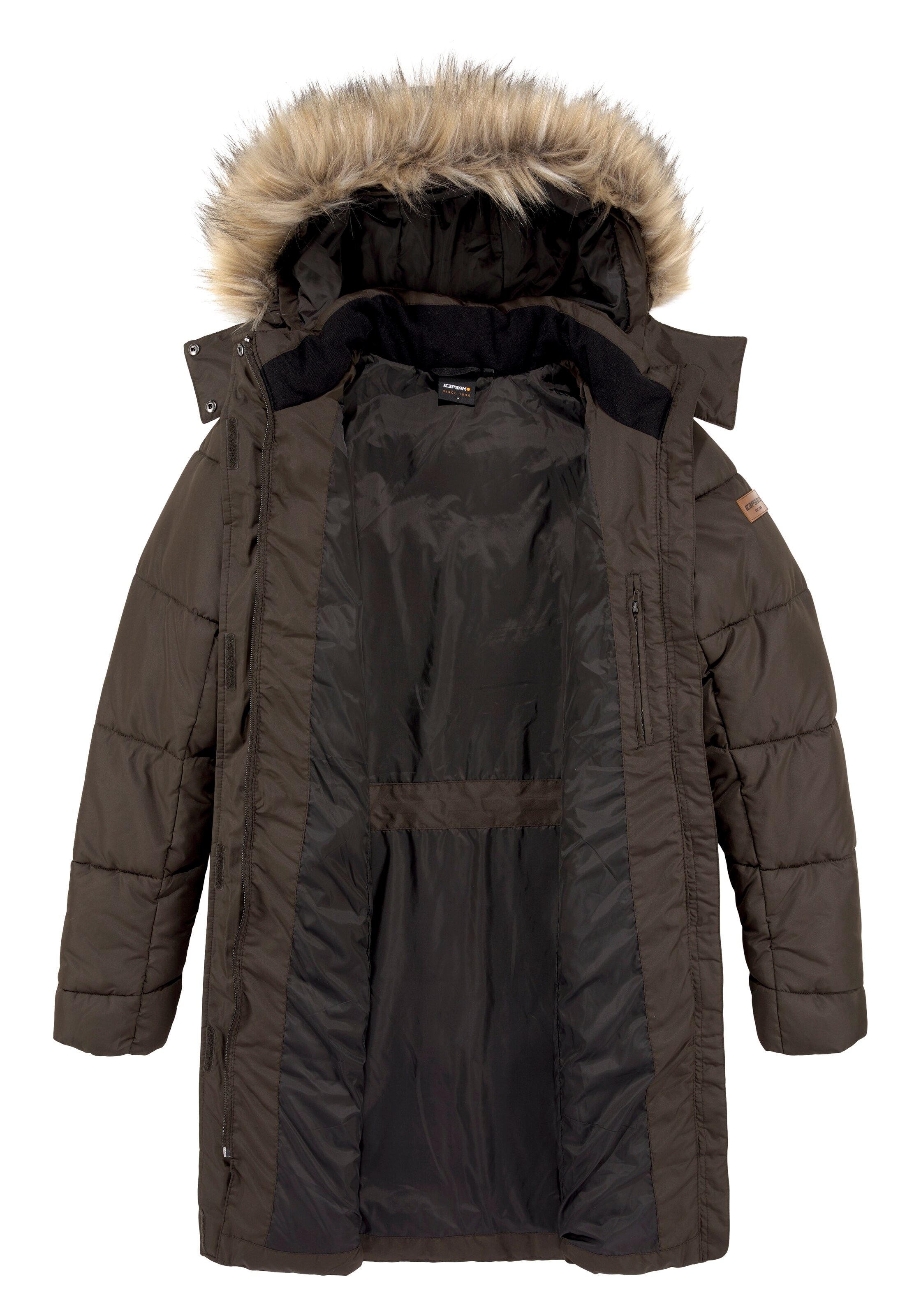 ICEPEAK Winter Coat in Brown