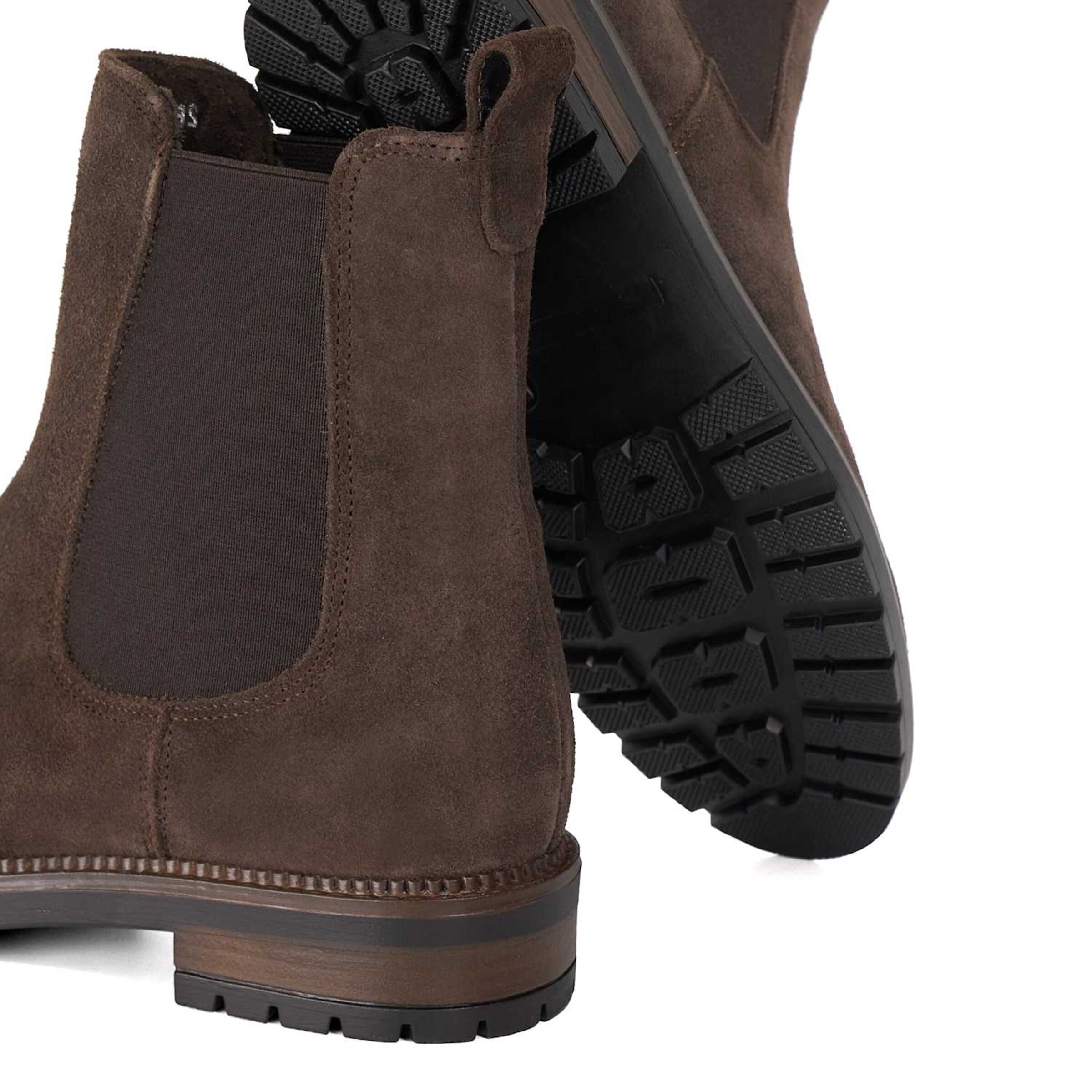 Dune LONDON Chelsea Boots 'Poema' in Braun