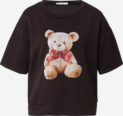 Hailys Majica 'Ol44ivia' u bež / brokat / tamno smeđa / crvena, Pregled proizvoda