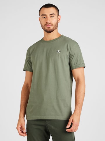 Calvin Klein Jeans - Camiseta en verde: frente