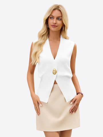 Imily Bela Πλεκτό γιλέκο σε λευκό