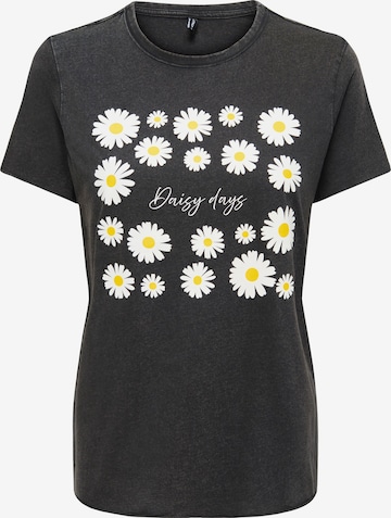 T-shirt 'ONLLUCY' ONLY en noir : devant