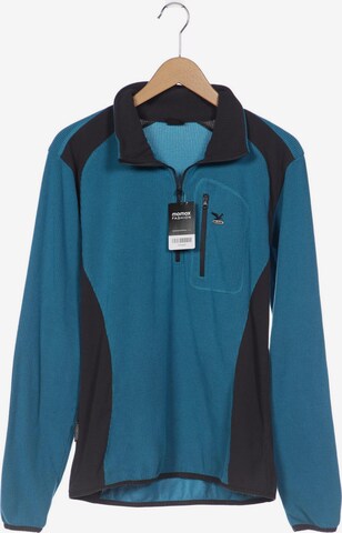 SALEWA Sweatshirt & Zip-Up Hoodie in L-XL in Blue: front
