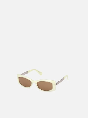 MAX&Co. Sunglasses 'Max &co MO0144 Shiny light blue 55/17/140 Women Sunglasses' in Yellow: front