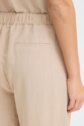 Fransa Loosefit Bandplooibroek 'ADAH PA 1 ' in Beige