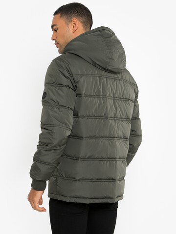 Threadbare Winter Jacket 'Beechwood' in Grey