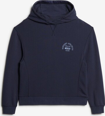 Sweat-shirt 'Athletic Essentials' Superdry en bleu : devant