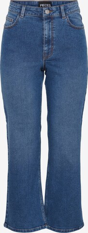 Pieces Petite Bootcut Jeans 'Peggy' in Blau: predná strana