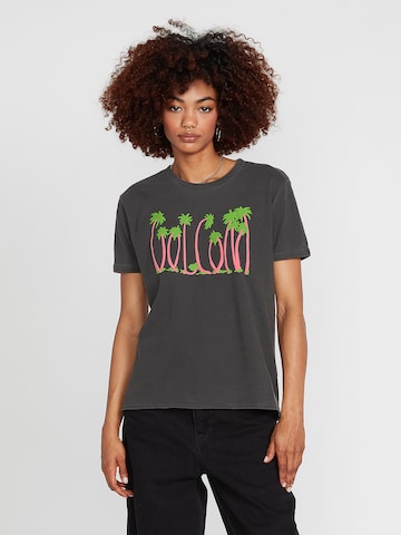 Volcom Shirt 'Truly Ringer' in Zwart: voorkant