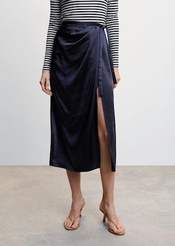 MANGO Rok 'Musa' in Blauw: voorkant