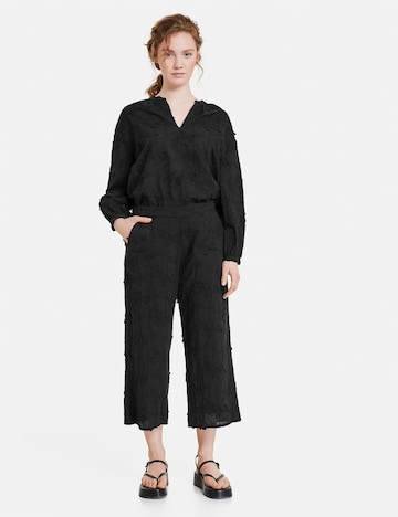 TAIFUN - Pierna ancha Pantalón en negro