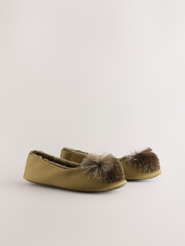 Next - Zapatillas de casa en verde
