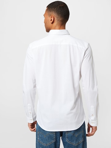 BRAX - Regular Fit Camisa clássica 'Daniel' em branco