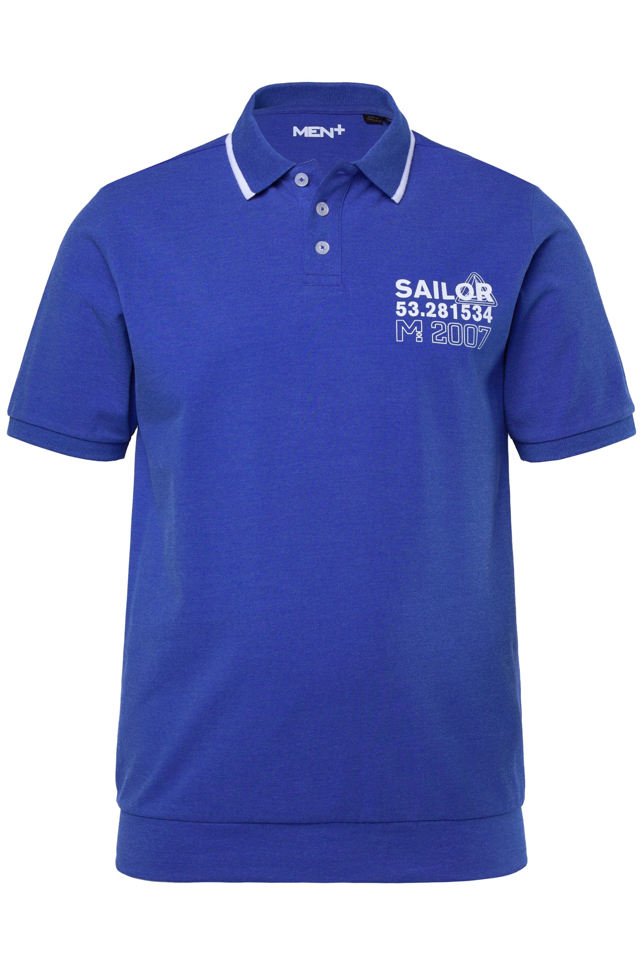 Men Plus Shirt in Blue: front